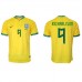 Günstige Brasilien Richarlison #9 Heim Fussballtrikot WM 2022 Kurzarm